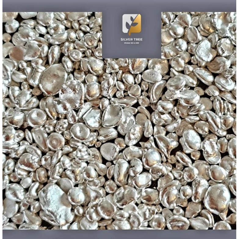 PERAK MURNI GRANULE KADAR 99% (GROSIR)