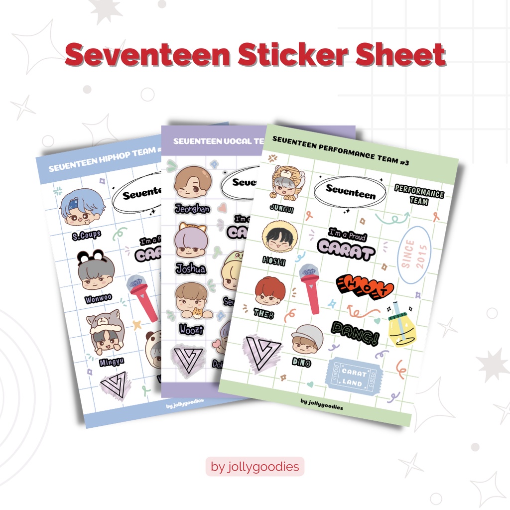 

jollygoodies | Seventeen Unit Team Sticker - Deco Sticker