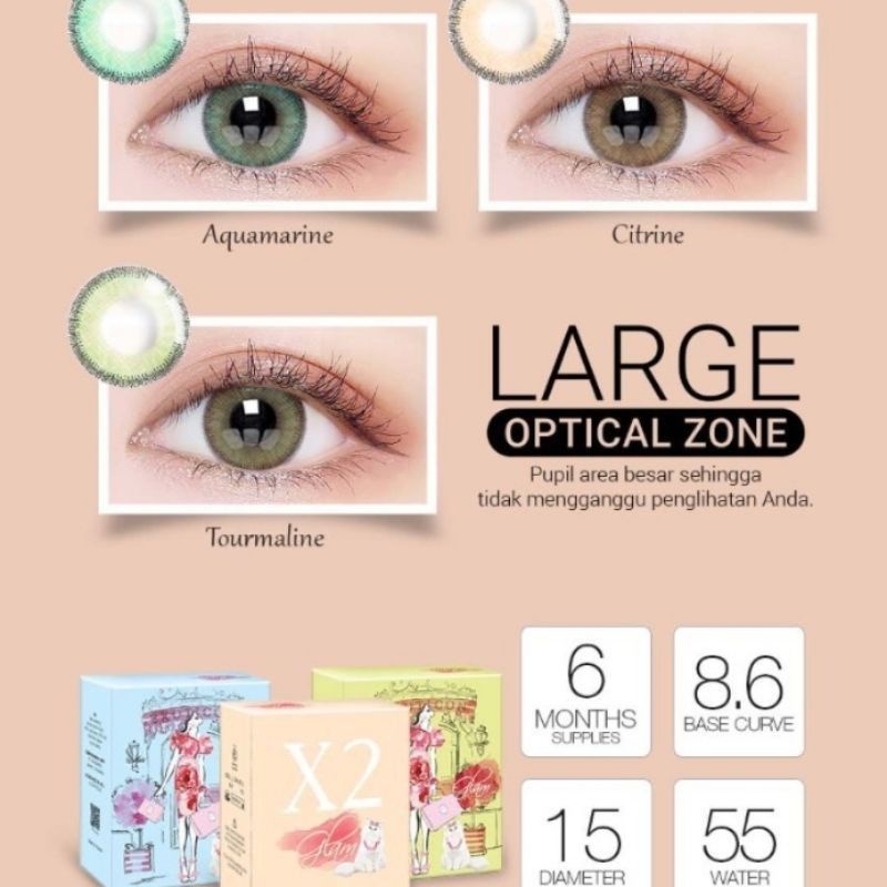 PROMO CUCI GUDANG Softlens Glam by X2 Normal Minus