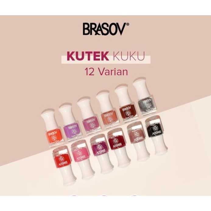 ❤ RATU ❤ Brasov Nail Polish Peel Off Cat Kuku 9ml | Kutek Kuku Muslimah BPOM✔️