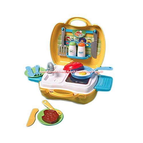 Play Go My Carry Along Kitchen Portable Tas Mainan Anak Isi Set Mainan Masakan 22pcs