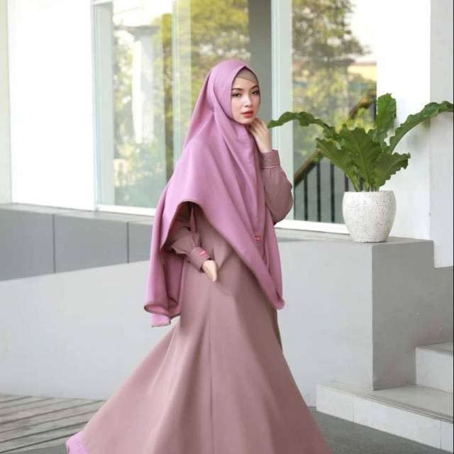 Azeeza Set  Khaky by aulia Fashion. Ready size XS,S,M,L,XL,XXL bahan: Wollycrepe