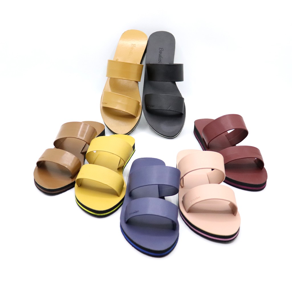 sbm_store - Bonafeet Sandal Wanita Flat Sandal Spon Ban Dua TSP-03