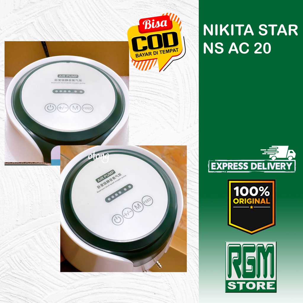 NIKITA STAR NS AC 20 AC20 NSAC20 AERATOR 2 LUBANG AIRPUMP AQUARIUM