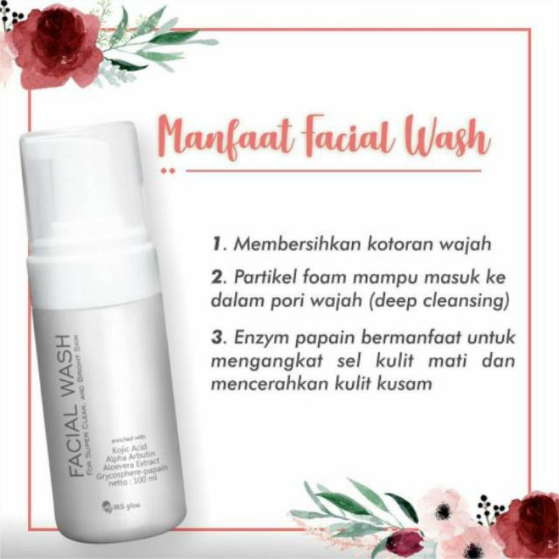 Facial wash MS GLOW WHITENING