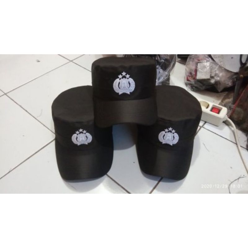topi komando Bintara polri bordir timbul kwalitas premium