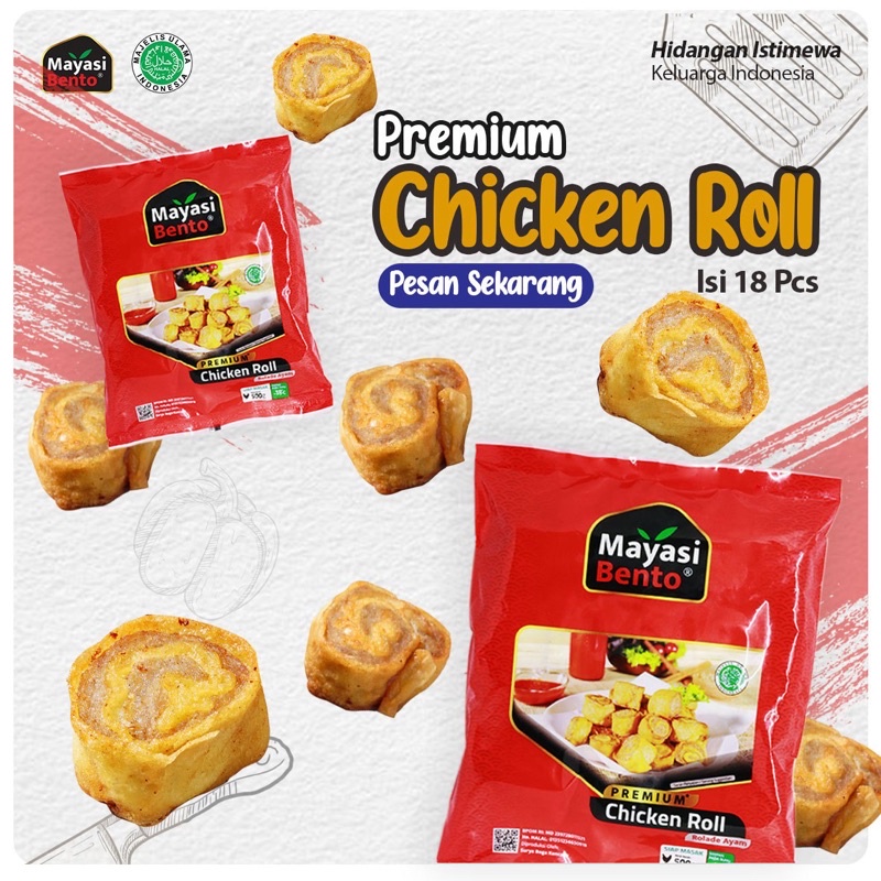 

Chicken Roll Mayasi Bento