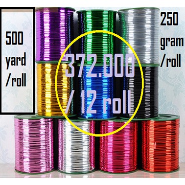 

Pita Kawat Souvenir (Twist Tie) ROLL, Kawat Pengikat Serba Guna Metalic kawat potong 500 yard