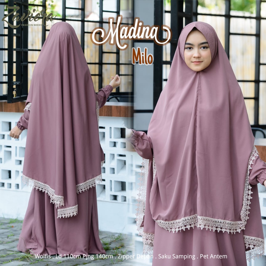 MALAIKA SYARI gamis syari free cadar original qiara fashion original intanaka kanza-MADINA MILO