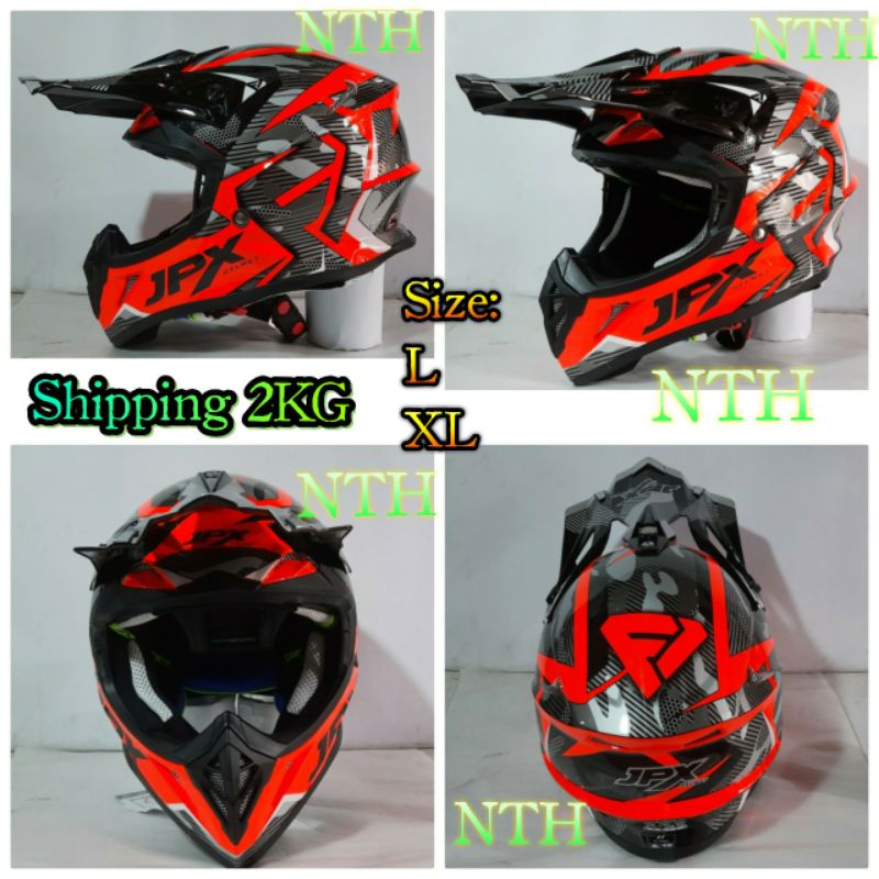 Helm JPX X35 Red Fluo glossy