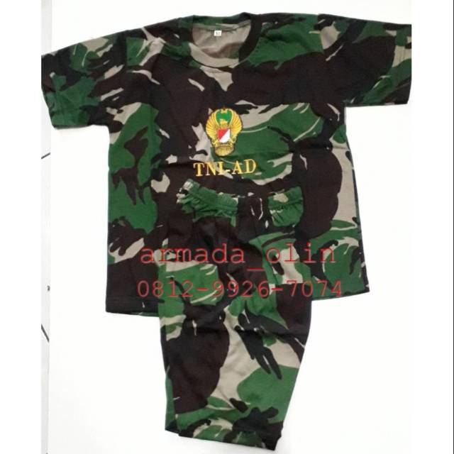 Kaos anak|Kaos Anak Pendek|Kaos anak Pendek Loreng TNI AD|kaos anak TNI AD|kaos anak pendek TNI