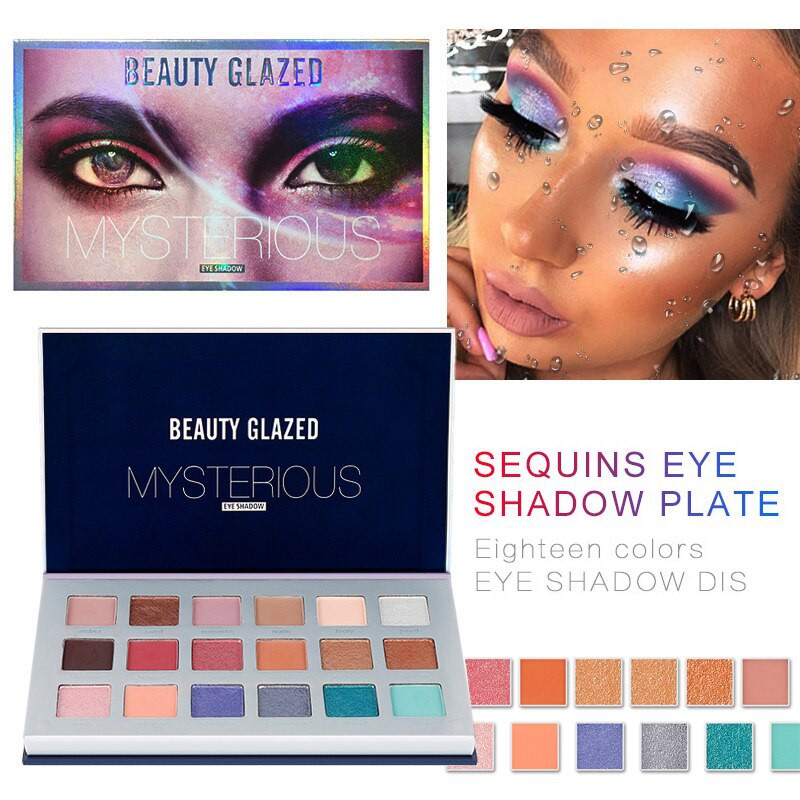 Beauty Glazed MYSTERIOUS Eyeshadow Palette Beauty Glazed Eyeshadow Matte Eyeshadow Glitter Pallete