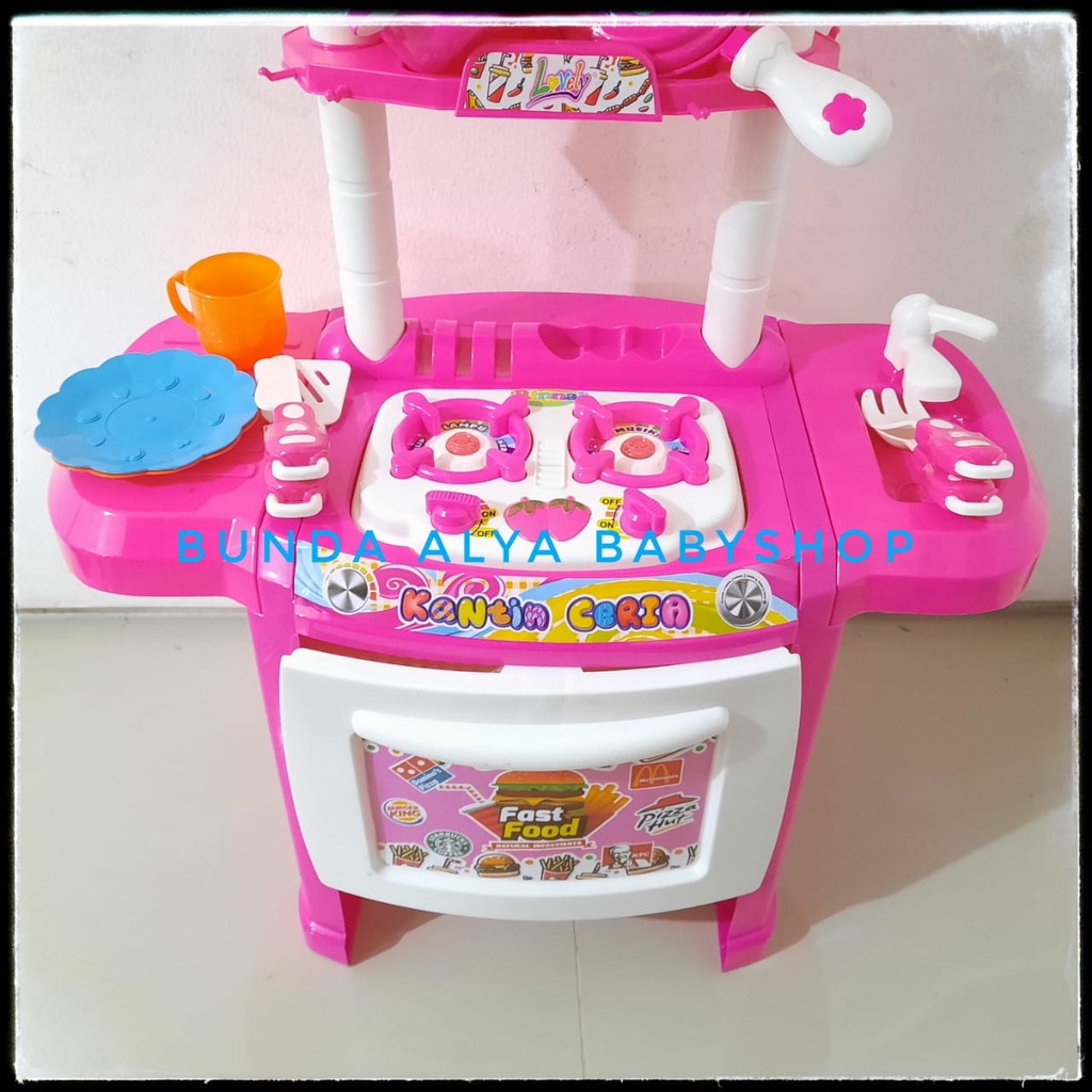 Mainan Dapur Dapuran Anak Kitchen Set / Set Dapur Edukasi Masak Masakan Dapur Luxury Set Mainan Masakan Kitchen Set Kantin Ceria - Alat Masak Mainan Anak Perempuan - Set Mainan Masak Masakan SNI - Mainan Dapur Dapuran Anak DEPOK