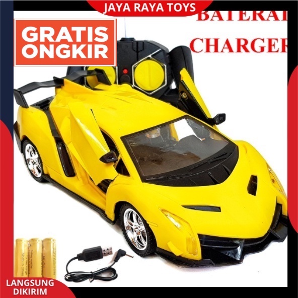 Mobil RC Remote Control Lamborghini baterai cas Sedan Sport Buka Pintu Mobil Remot Kontrol Terbaru