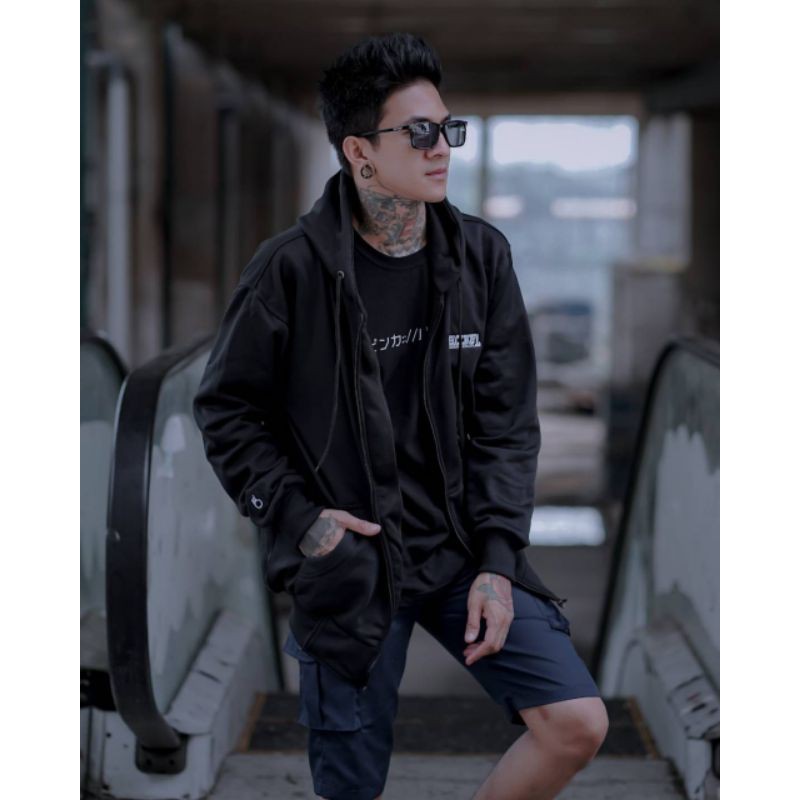 JUMBO ~ Sweater Zipper Sleting Tebal Bigsize ~ Jaket Zipper Houdie Original Pria Wanita