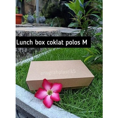 

~@~@~@~@] Paper Lunch box coklat polos uk M