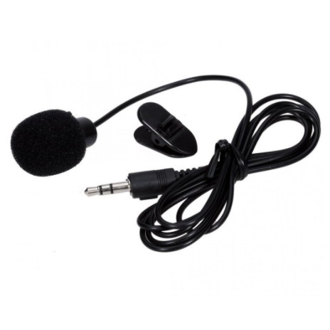 3.5mm Microphone with Clip for Smartphone / Laptop / Tablet PC - SR-503 - Black