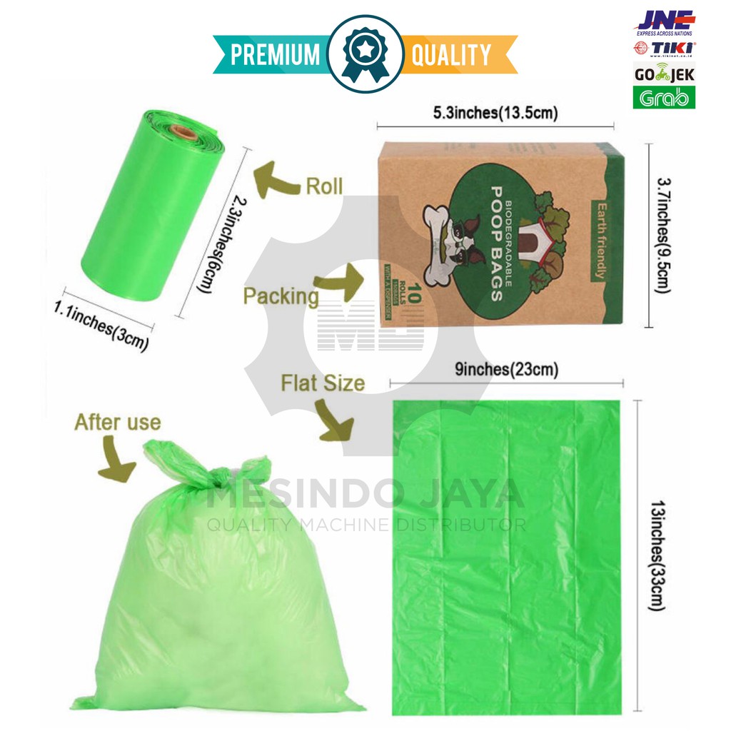 Dispenser Kantong Plastik Kotoran Anjing - kapsul Poop Bag Refill Kotoran Anjing Hewan Refill