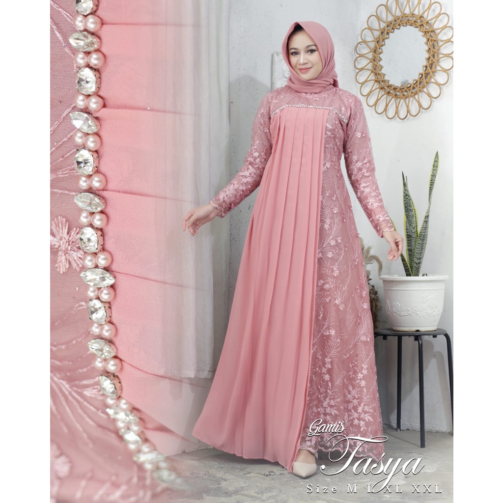 GAMIS TASYA GAMIS PESTA GAMIS PAYET GAMIS MODERN GAMIS MEWAH DRESS PESTA DRESS MEWAH DRESS PERNIKAHAN DRES LEBARAN GAMIS WISUDA BAJU SERAGAM OUT FIT WANITA FASHION MUSLIM TERBARU// Gamis Kebaya Terbaru Mewah