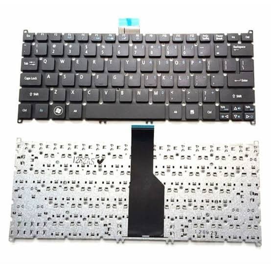 keyboard acer aspire ao725 ao756 s3 v5-131 v5-121 v5-171 series hitam