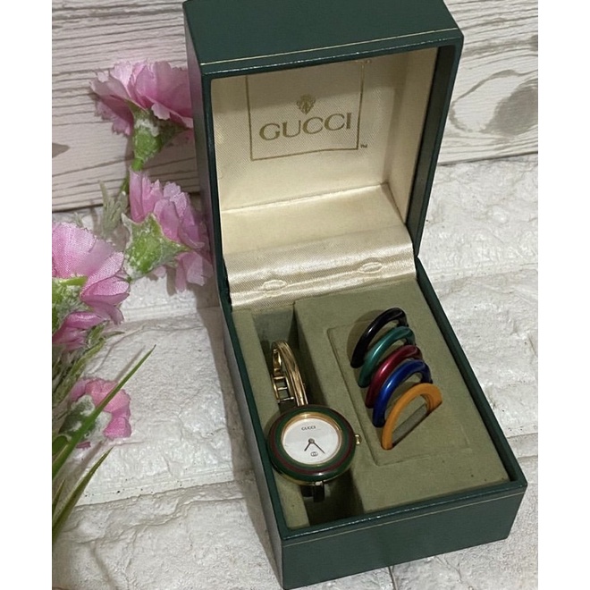gucci bangle preloved with rings