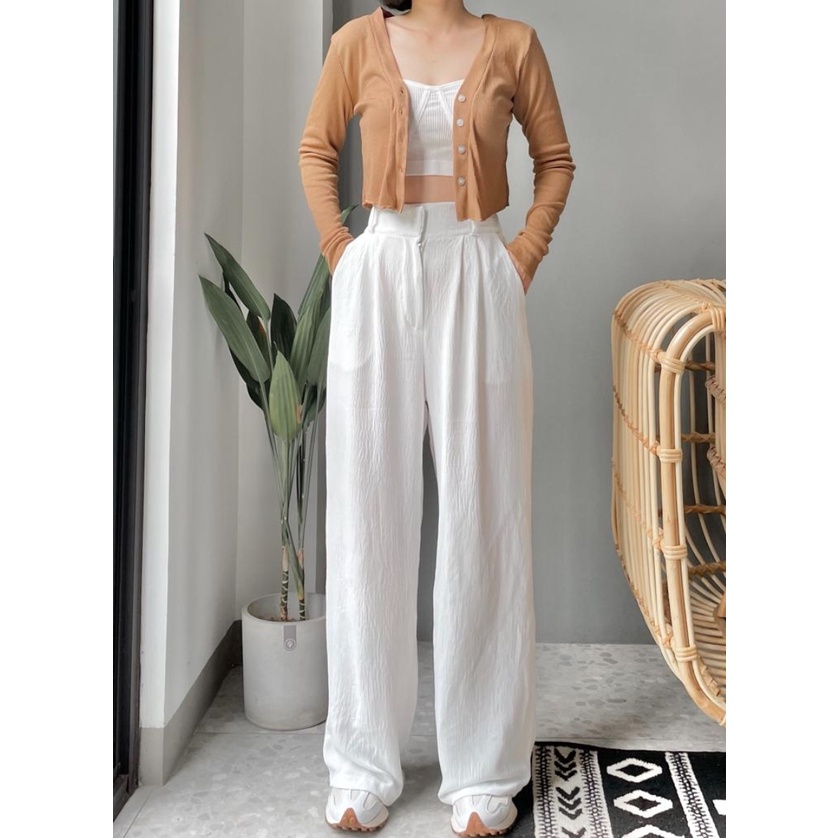 KINARA KULOT HW Pants Krincle Airflow Premium/ kulot Crincle airflow High waist kinara/ Trouser Pants