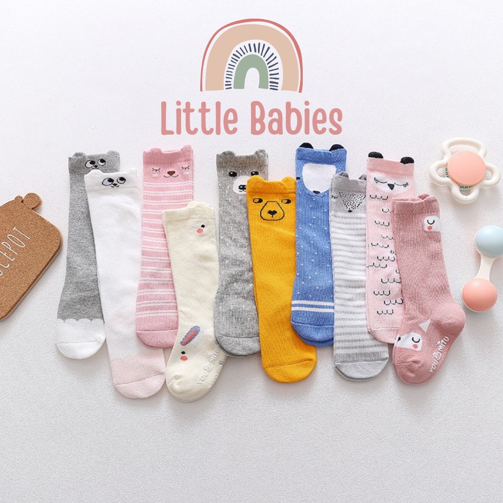 Kaos Kaki Bayi Import Korea Panjang Karakter Lucu Anti Slip