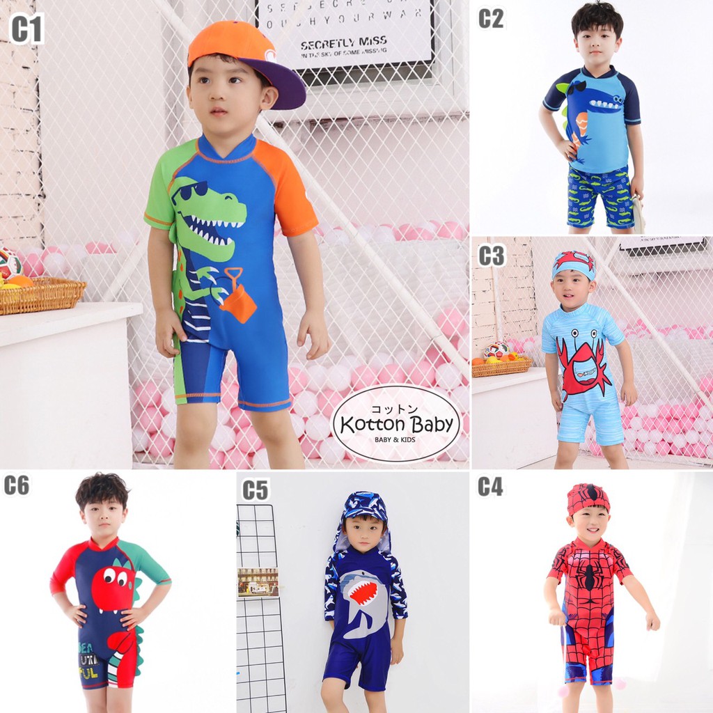 1-5 thn | Baju Renang Anak Bayi Swimwear Karakter Laki-laki C catalog