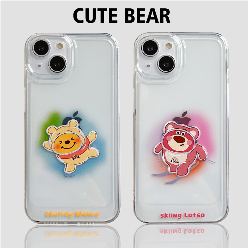 Case Pelindung Transparan Desain 2022 Games Beruang Untuk iPhone 7 8 7plus 8plus X Xs Xr Xsmax 11 11pro 11 Pro Max 12 Pro Max 13 Pro 13 Pro Max Se2020