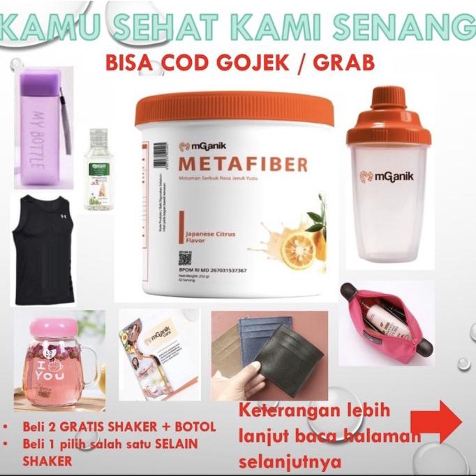 

[TERLARIS] MGANIK METAFIBER DRINK 250GR SERAT BEBAS GULA