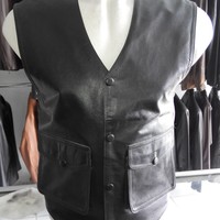 Rompi Kulit Sintetis,Rompi kulit pria ,rompi kulit motor, jaket rompi