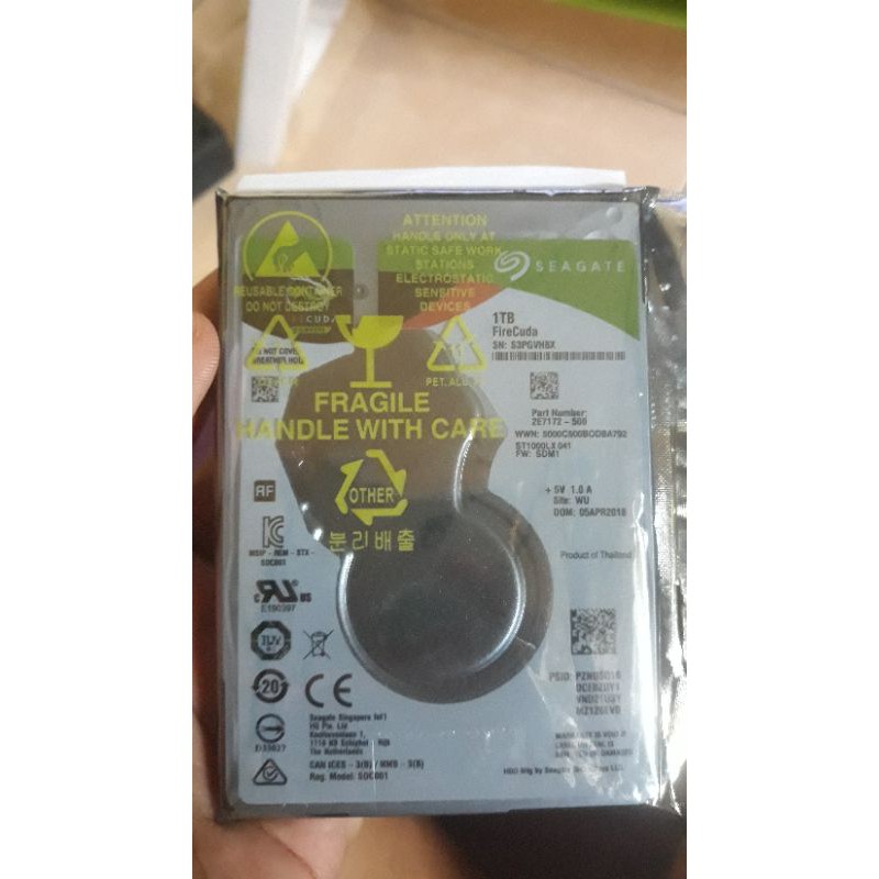 SSHD Seagate Firecuda 1 TB
