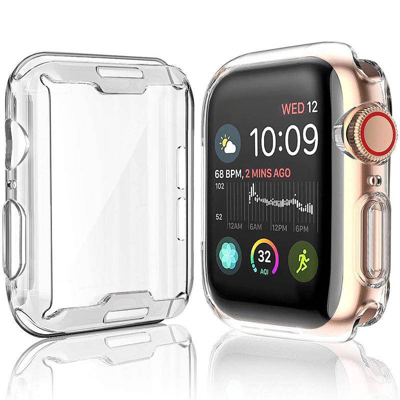 360 Full Soft Clear TPU Screen Protector Case For Apple Watch Series 7 41MM 45MM Transparent Cover For IWatch Series 6/SE/5/4/3 44MM 40MM 42MM 38MM