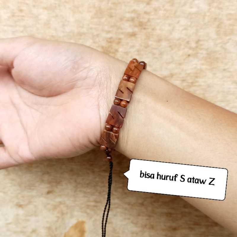 Gelang Kokka Huruf S Bonus Cincin Polos