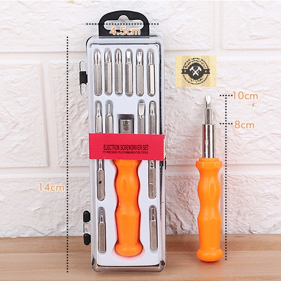 Obeng Set 16 in 1 Mini Screw Driver 16in1 Magnet Kecil Serbaguna HP Screwdriver Magnetic Multifungsi