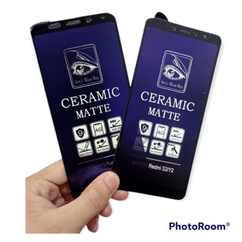 CMAB  Samsung A10S / A11 / A22 4G / A22 5G / A6 Plus / M51 / A9 2018 Ceramic Matte Anti Blue Anti Gores Glare Full Layar No Sidik Jari