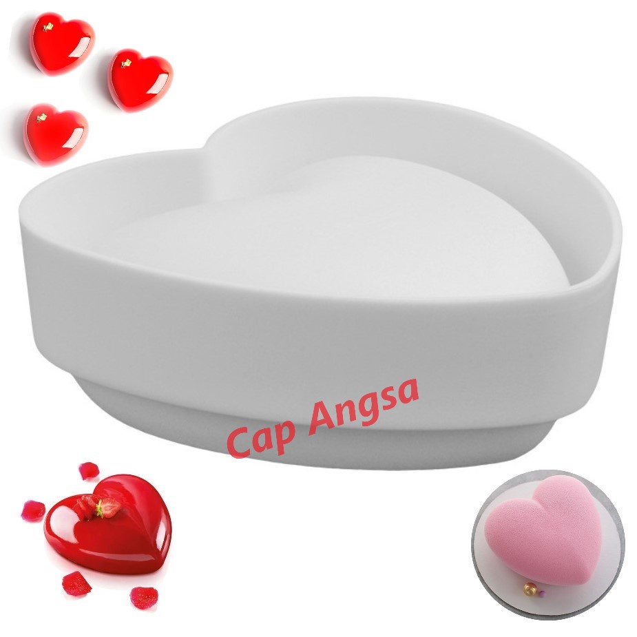 3D SILICON MOULD HEART CETAKAN SILIKON HATI LOVE LOYANG TART COKLAT FONDANT SILICONE MOLD PINATA MOUSSE CAKE