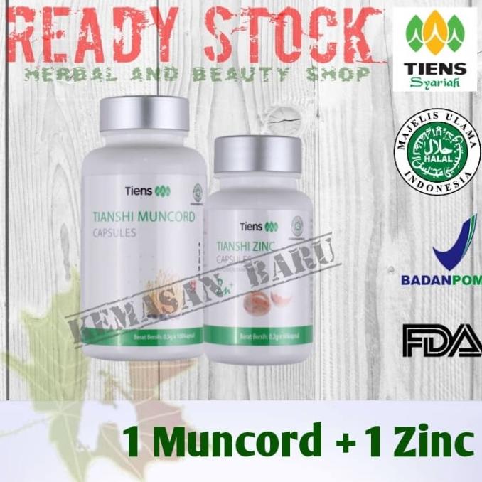 ORIGINAL Suplemen Vitalitas Pria Penambah Stamina TIENS Muncord Zinc ORIGINAL Murah