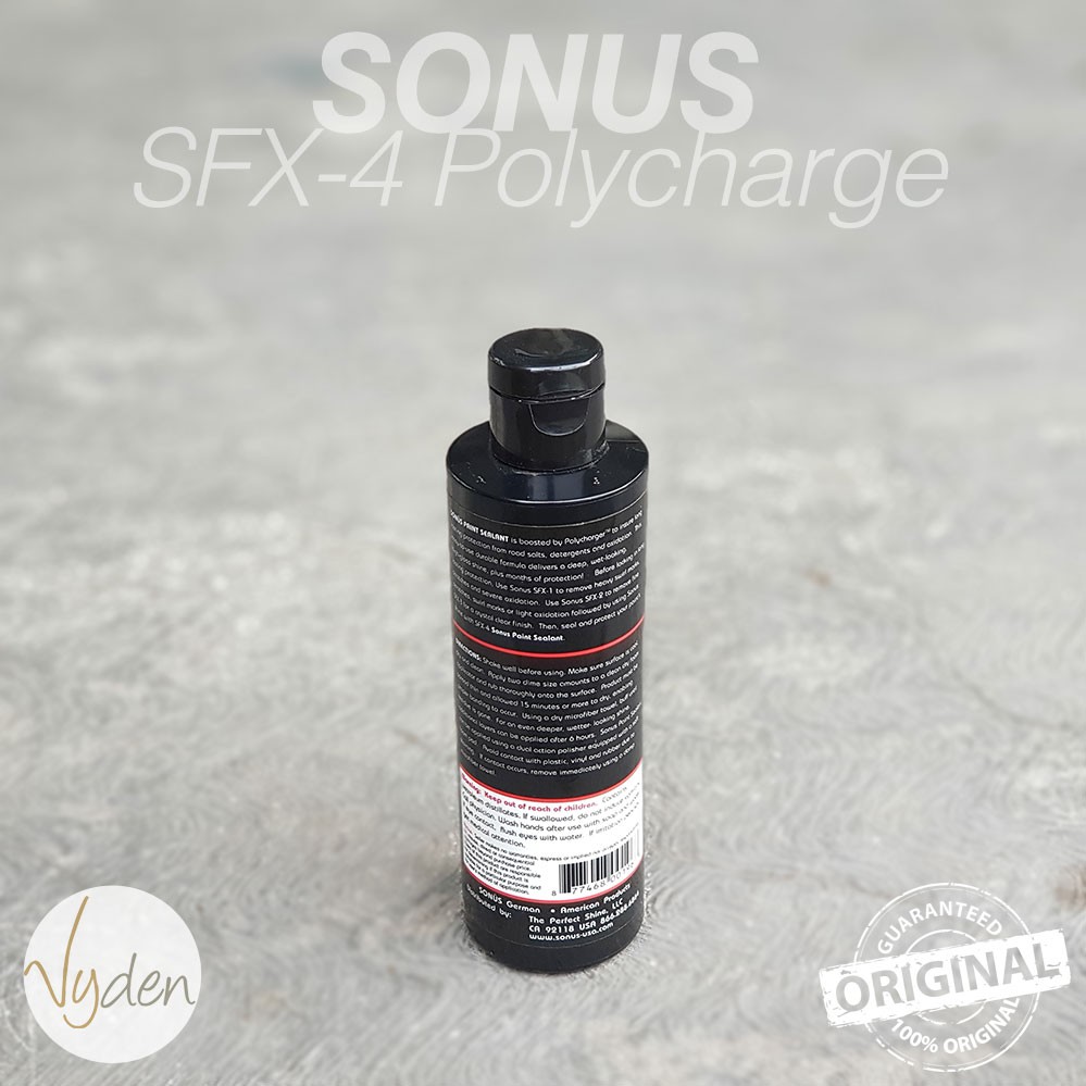 Sonus Sfx-4 Paint Sealant With Polycharger 57ml Refill Bottle Durable Sealant