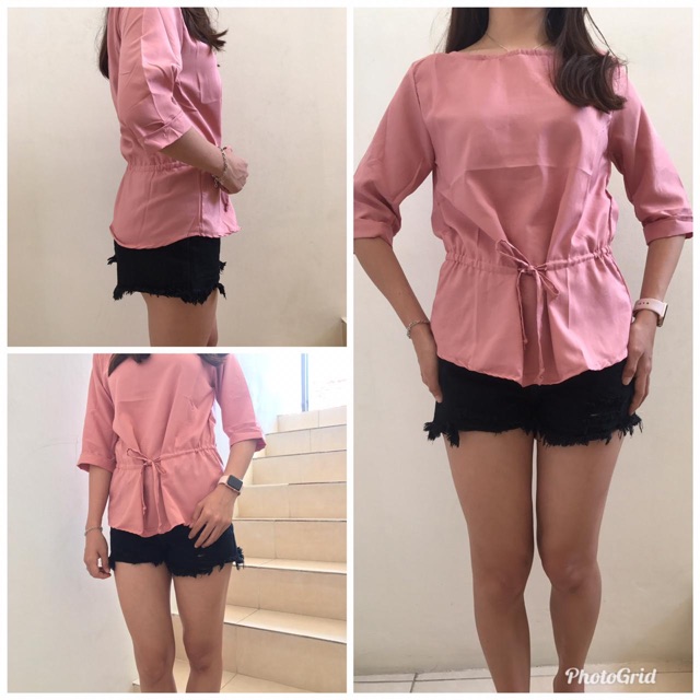 Blouse Pika REALPIC // bhn twiscone fit to L