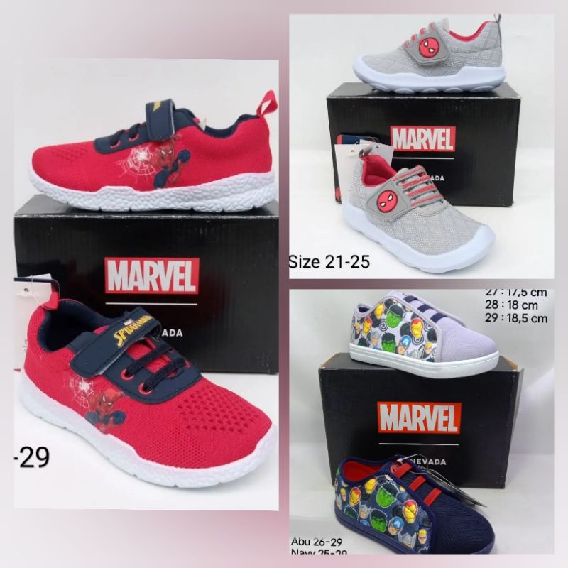 Sepatu Karakter Spiderman Anak Laki Laki Branded Nevada Marvel
