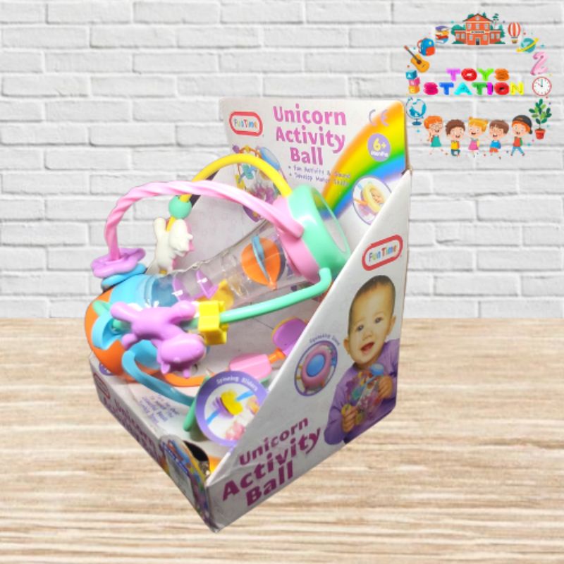 funtime unicorn activity ball mainan edukasi anak