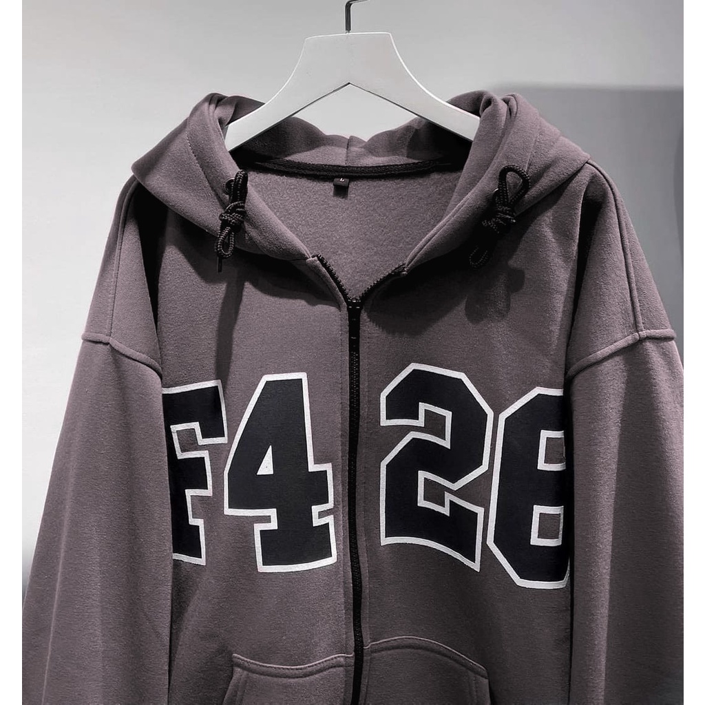 SWEATER HOODIE OVERSIZE UNISEX | F426 HOODIE SWEATER OVERSIZE PRIA - WANITA