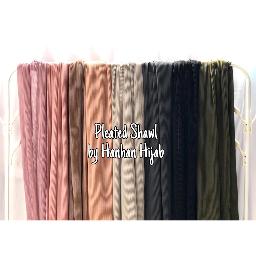 PLEATED SHAWL / PASHMINA FULL PLISKET