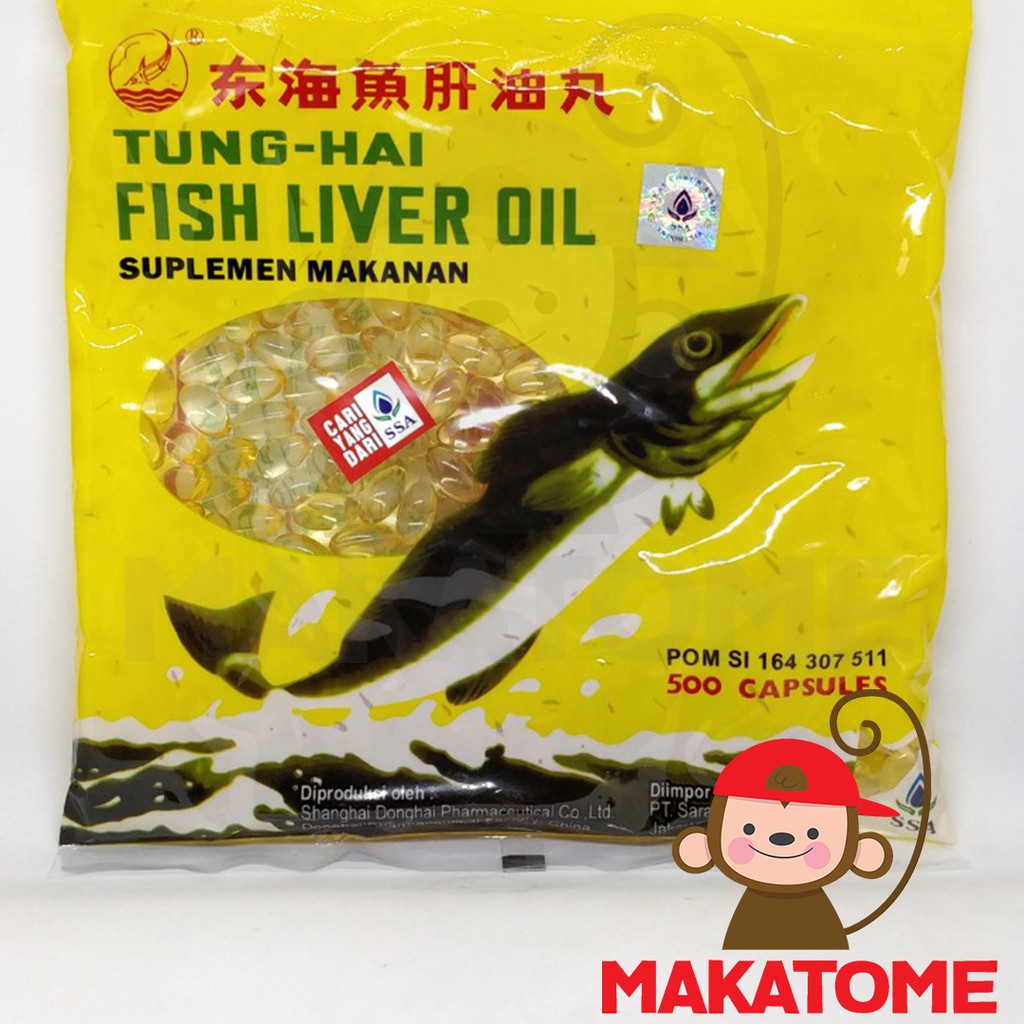 Tung Hai Fish Liver Oil 500 capsules Saras Subur Abadi SSA minyak ikan cod