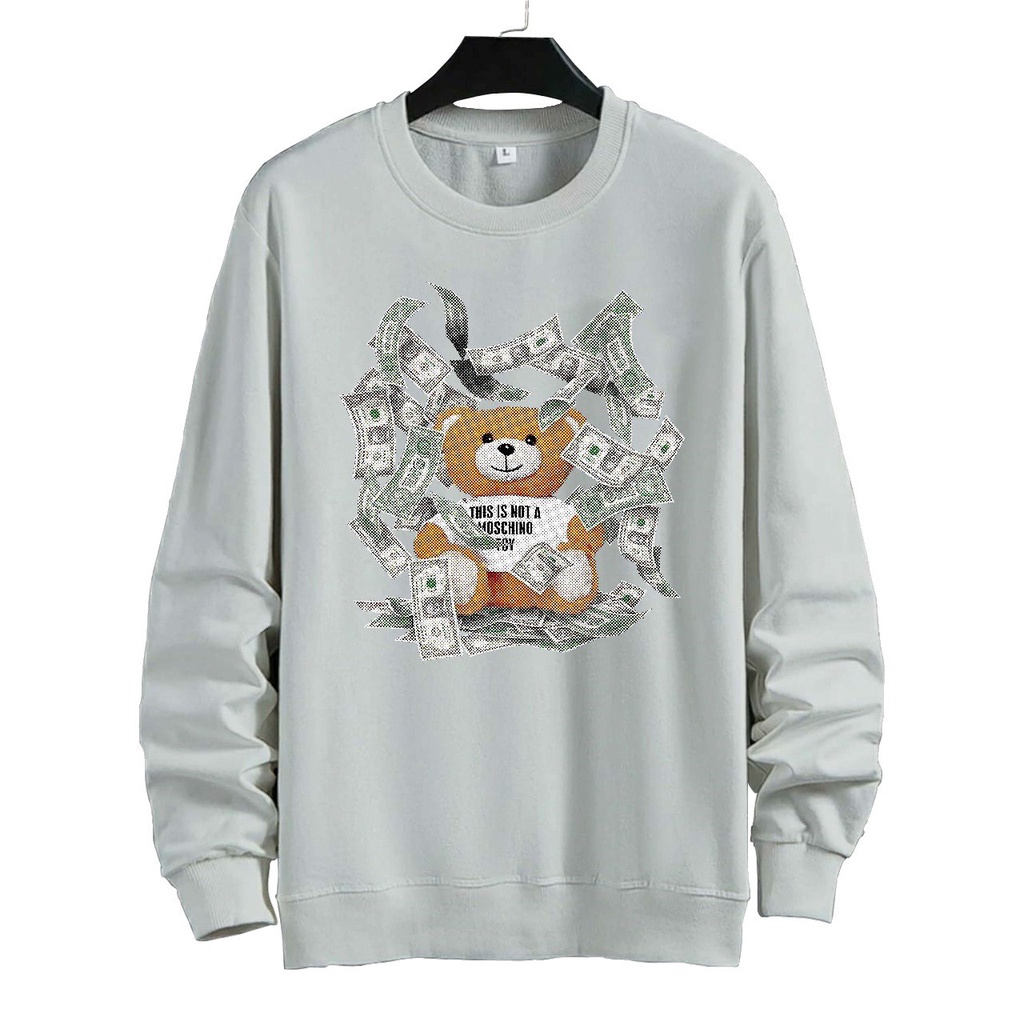 SWEATER UNISEX ( MONEY BEAR )PRIA DAN WANITA  SWEATER JUMBO,