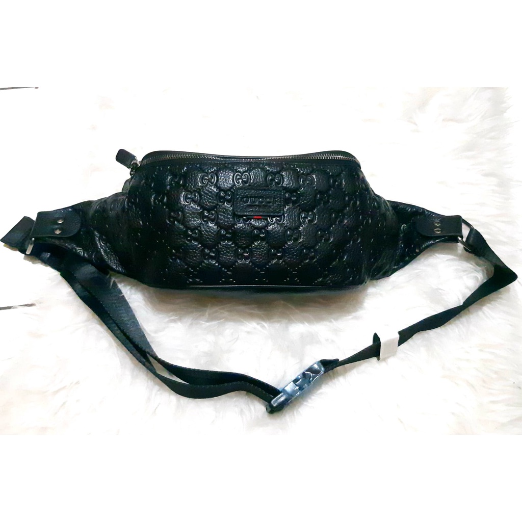 TAS SELEMPANG KULIT ASLI UNISEX / WAIST BAG IMPORT KULIT ASLI UNISEX - G-C