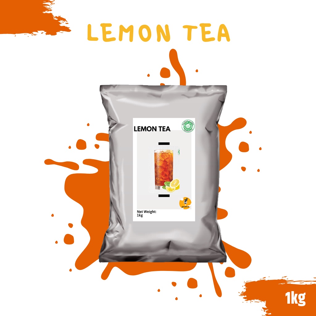 

BUBUK MINUMAN RASA LEMON TEA 1KG / SERBUK MINUMAN ANEKA RASA / BUBUK MINUMAN KEKINIAN / MINUMAN INSTAN / BOBA DRINKS