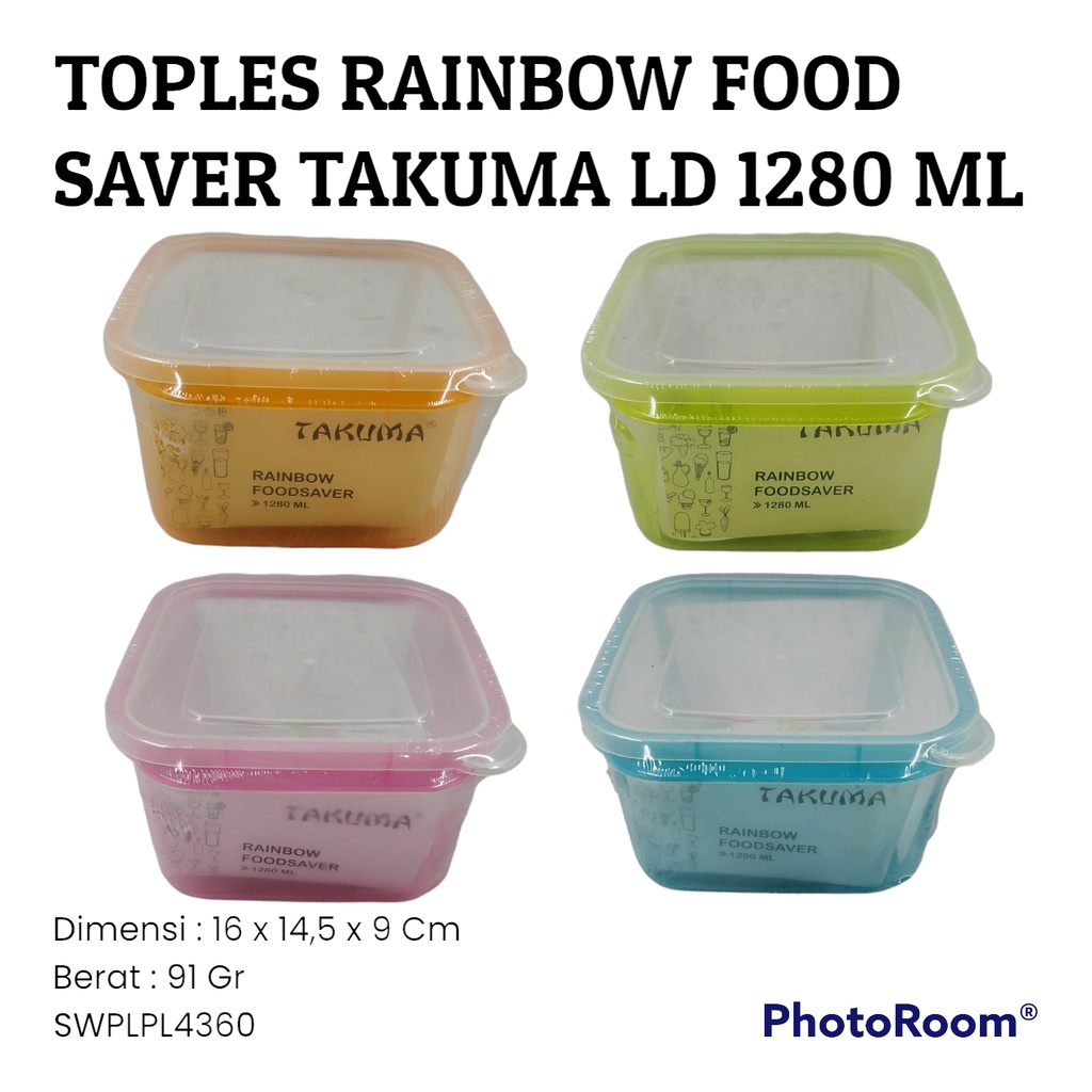 TOPLES RAINBOW FOOD SAVER TAKUMA LD 1280 ML SWPLPL4360