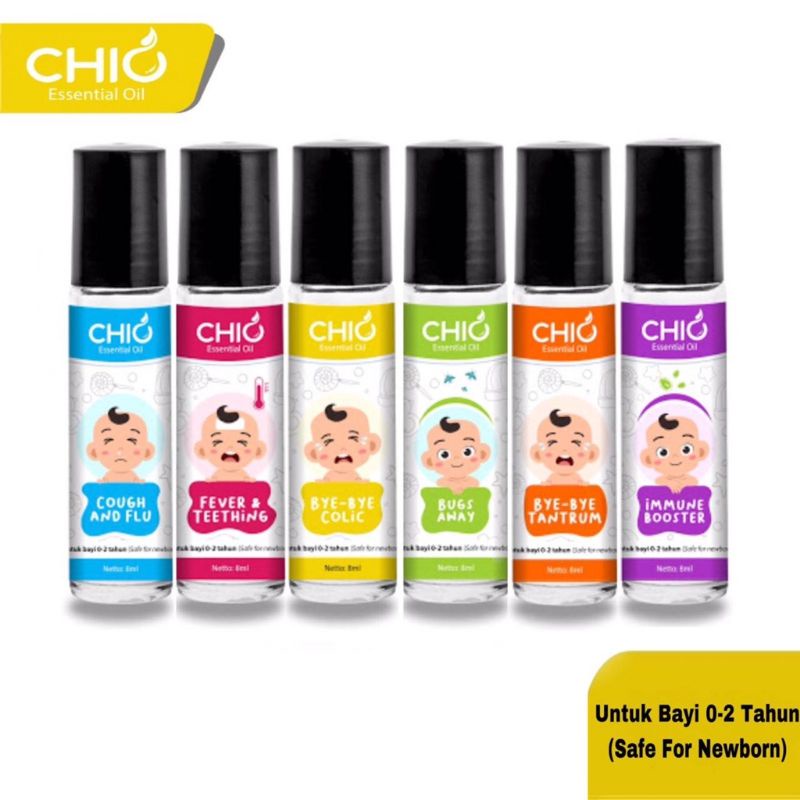 Chio Essential Oil For baby 0-12 years Expired Lama (kemasan dino/baby)